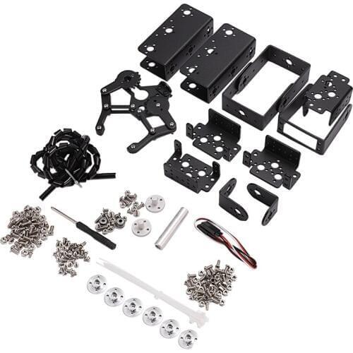 6 DOF Robot Manipulator Metal Alloy Mechanical Arm Clamp Claw Kit MG996R for Arduino Robotic Education