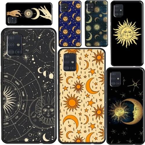 Sun Moons Star Astrological Celestial Phone Case For Samsung A71 A51 A41 A31 A11 A12 A32 A52 A72 A20e A21S A02S A10 A40 A50 A70