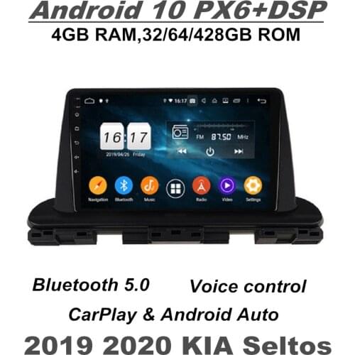 CarPlay DSP PX6 Android 10 Car DVD Player for KIA Seltos 2019 2020 Car GPS Navigation Audio Stereo Radio WIFI Bluetooth 5.0