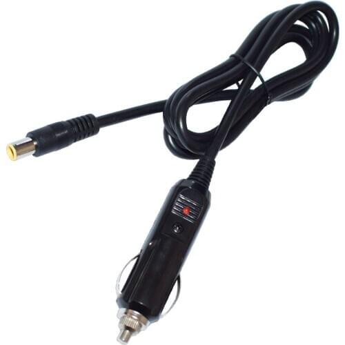 DC 8.0mm Car Charger Power Supply Cord - 12v -24v 4.92FT Cigarette Lighter Male Plug to DC Connector 8.0mm Cable