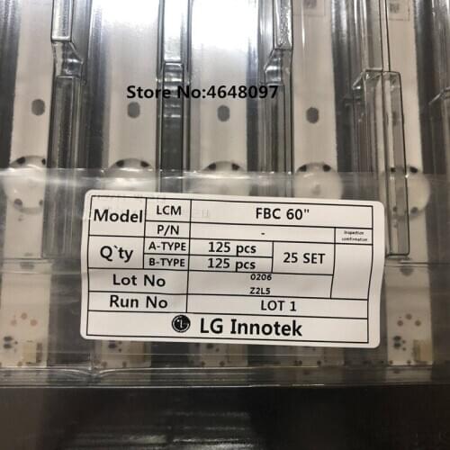 For Vi zi o D60-F3 LFTRXBKU Vi zio/LG In notek FBC-60INCH-D-SERIES A B TYPE REV2.0 LED Backlight Strips 3PCM00746A 3PCM00745A