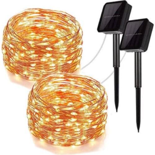 Solar Powered String Lights Outdoor Solar Fairy Lights String Lights for Home Patio Garden Gate Yard Party Wedding Decoration