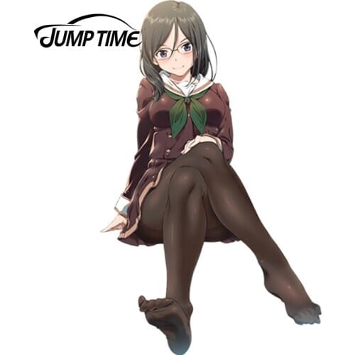 JumpTime 13cm x 8.1cm Hot Sexy Car Sticker Hibike! Euphonium Anime JDM Window Decal 3D Car Styling Accessories