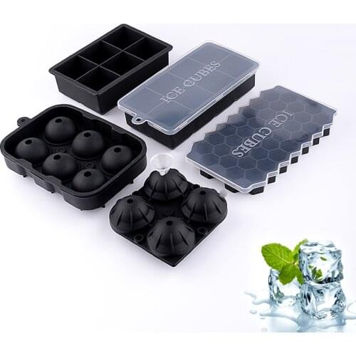 24 Ice Cube Tray Food Grade Silicone Ice Cube Maker Mold With Lid For Party Whiskey Cocktail Easy-Release Square Shape Cube Tray