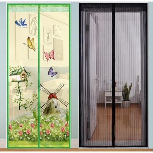 Hands-free Magnetic Mosquito net door screen mesh Automatic Closing Anti Mosquito Insect Fly Bug door curtain net Custom Size