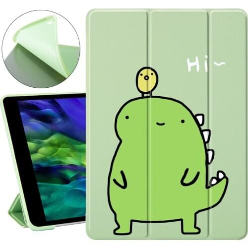 Dinosaur Magnet Flip Cover For iPad Pro 2020 7th generation Case Air 2 11 Pro Case Tablet Folding Case For iPad Mini 5 4 3 2
