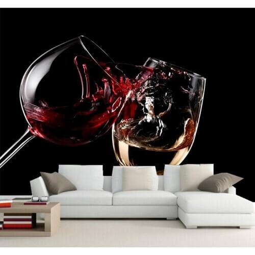 Custom wallpaper for walls 3d,Drinks Wine Stemware Food wallpaper,dining room sofa TV wall bedroom kitchen restaurant wallpaper