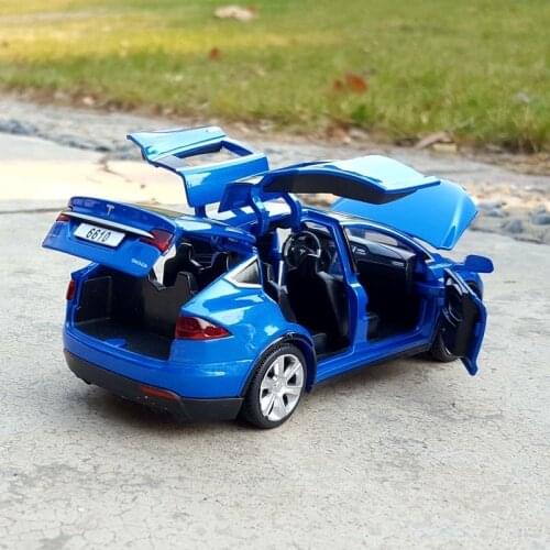 New 1:32 Tesla MODEL X / 3, Alloy Light and Sound Car & Toy Vehicles Toy Cars Model Kid Toys For Children Gifts Boy Toy