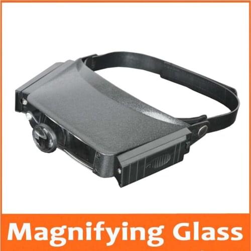 New 1.5x 3x 6.5x 8x Magnifying Glass Head Headband Helmet Magnifier Glasses Loupe Head Magnifier With LED Light for Old Man