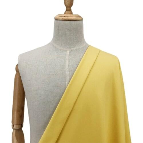 Width 59'' Solid Color Breathable Soft Comfortable Suit Fabric By The Half Yard For Jacket Pants Pleated Skirt Fashion Material