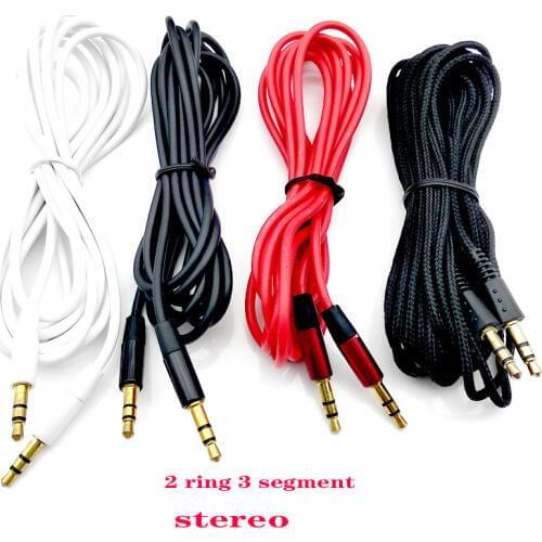 Male to male 3.5mm audio aux cable 1m 35 jack to 3 . 5 mm jack Car aux cable for iPhone headphone beats speaker aux cord MP3/4