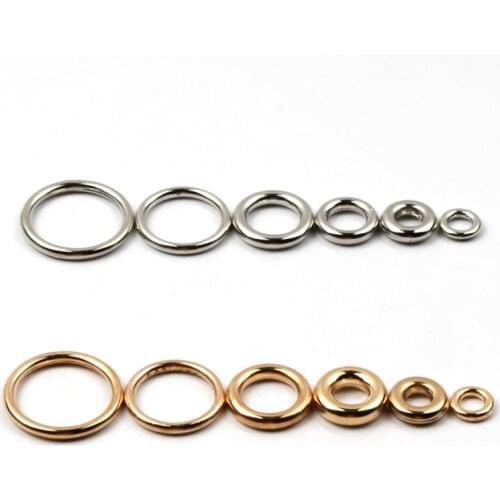 50pcs Gold Rhodium CCB Plastic Jump Rings Single Loops Closed Jump Rings For Jewelry Making Findings DIY Connector Accessories