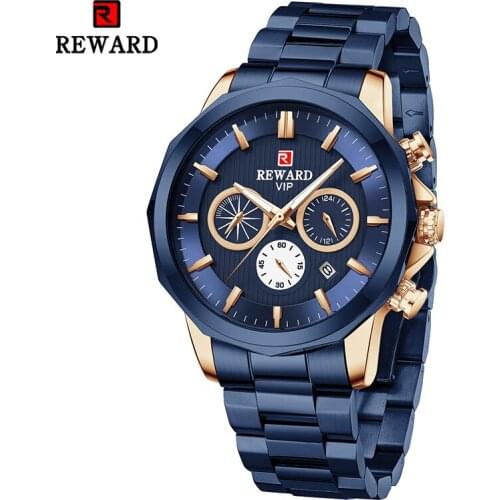 New REWARD Mens Quartz Watches Top Brand Luxury Chronograph Sport Wristwatch for Men Clock Date Wrist Watches Relogio Masculino