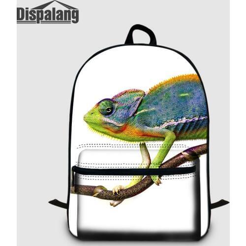 Student Shoulder Bagpack Animal Lizard Custom Laptop Backpack Men Travel Rucksack Children Canvas Mochila Bookbags Drop Shipping
