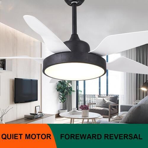 LED Fan Light Nordic Wooden with lamp Remote Controller AC110V 220V Crystal 3 Colors Lighting for Dinning Room Bed