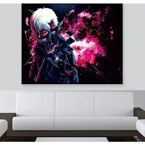 Tokyo Ghoul Poster Art Prints Original Canvas Artwork 20 x 28 Inches,No Frame