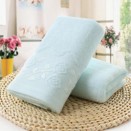 Absorbent Face Towel Thick Cotton Solid Bath Towel Quick Dry Soft Towel For Adults High