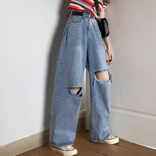 YIKUO Wide Jeans