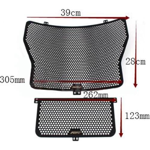 Motorcycle Mesh Radiator Grill Oil Guard Protective Cover Kit Fit for BMW BMW S1000 S1000RR 2009-2016 - Black