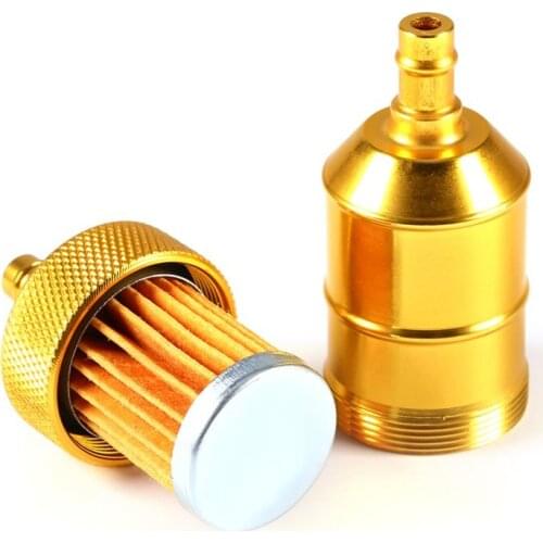 Yellow Color Universal 6MM 1/4" Petrol Gas Fuel Filter Cleaner For Motorcycle Pit Dirt Bike ATV