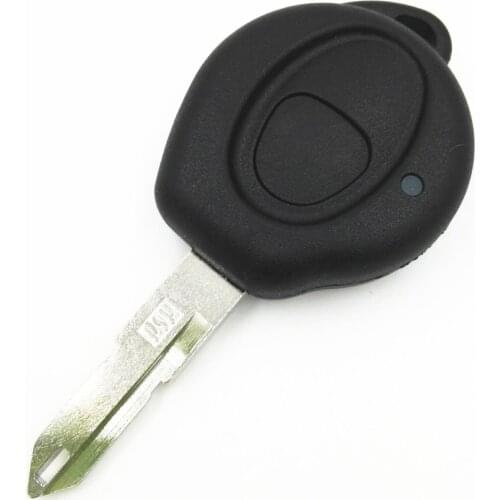 1 One Big Button Replacement Remote Case Fob Cover Car Key Blank For Peugeot 106 206 Key Shell