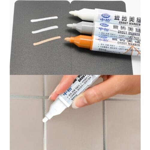 1 pc Grout Pen Tile Gap Repair Pen White Tile Refill Waterproof Mouldproof