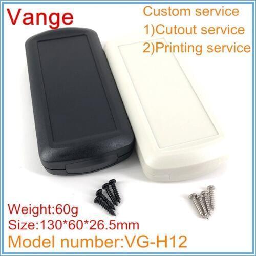 1pcs/lot 2019 new mold hand-held project box 130*60*26.5mm ABS plastic case enclosure diy for electronic PCB module