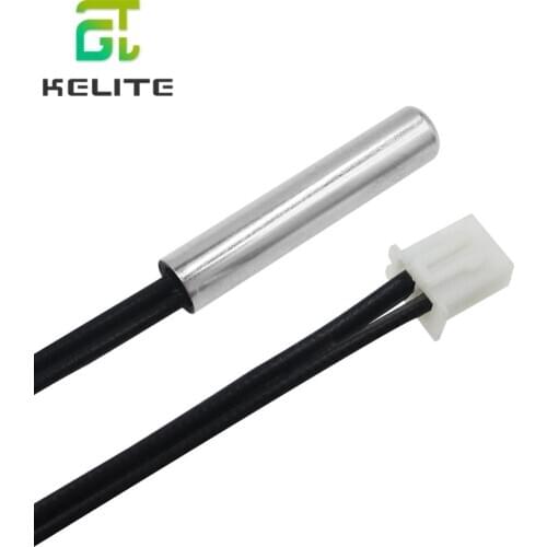 10PCS 1M 50CM NTC Thermistor Temperature Sensor Waterproof Probe Wire 5K 10K 15K 20K 50K 100K 1% 3950 W1209 W1401 cable