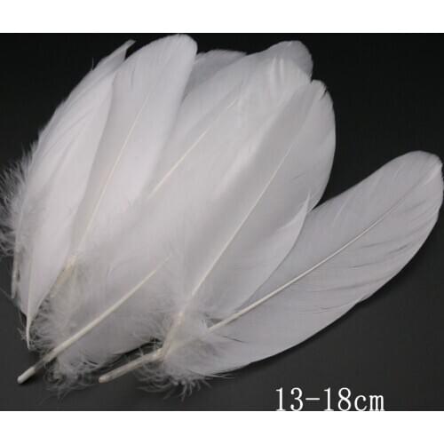 20/100Pcs/Lot DIY White Plume Goose Feathers Craft Party Handwork Accessories Natural Feather Wedding Plumas Decoration 13-18CM