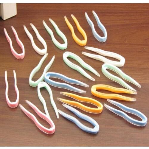 50pcs High quality practical multicolor Contact Lenses Special Silica Gel Tweezers Contact Lens Accessories Useful Clamps Travel