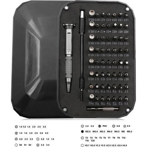 59 in 1 Household Magnetic Screwdriver Set Phillips Pentalobe Y-Tip Torx Hex for MacBook CellPhone PC Camera Repair Tools Kit