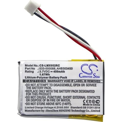 Cameron Sino 450mAh Battery for Logitech M-RO052, MX Anywhere 2, MX Master, MX Master 2, MX Master 2s, MX Master 3