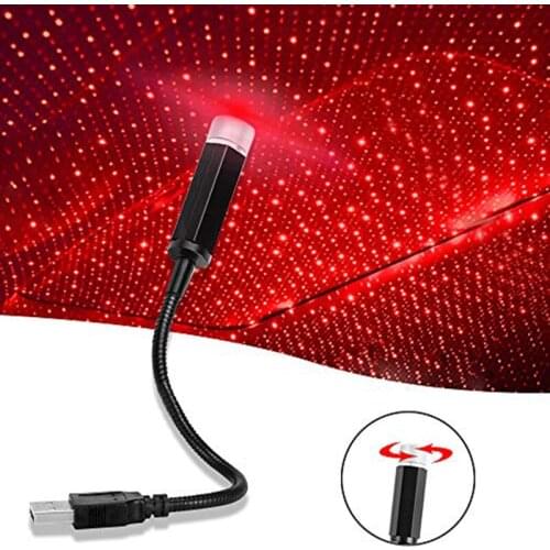 Car Convenient All Sky Star USB Ceiling Lamp Interior Decoration Laser Projection Decorative