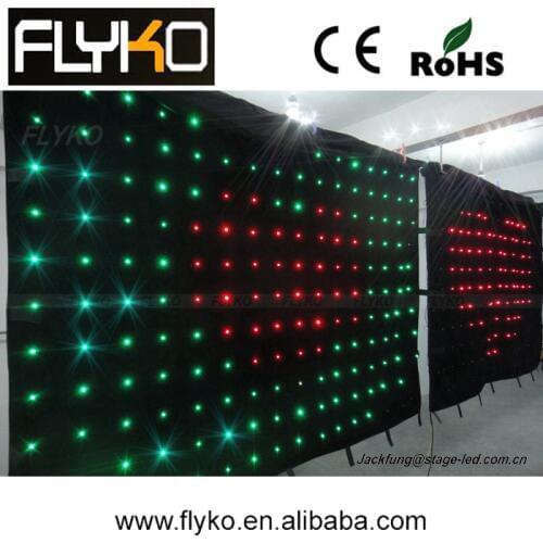Free shipping 3x2m electronics indoor led curtain display for background , perfect for DJ, disco, party, festival light show