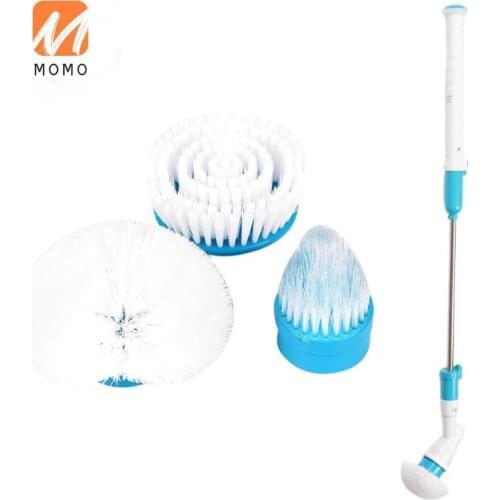 FREE SHIPPING Electric Multi-function Turbo Scrub Brushes Charging Wireless Electric Long Handle Cleaning Brushes Household