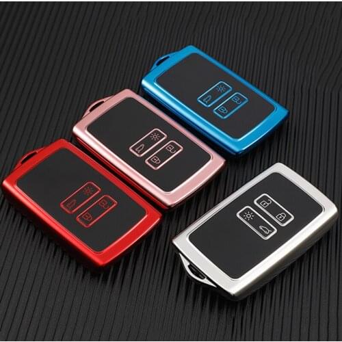 High Quality TPU Car Key Cover Case For Renault Talisman, Cap149, Space Clio, Megane, Koleos, Scenic 4 Remote Cards Accessories