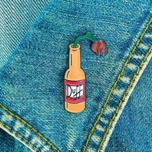 DUFF ROSE Enamel Pin Badge