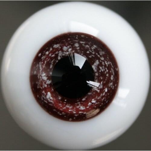 [wamami] E1209# 14mm Dark Brown Glass Eyes For BJD Dollfie Pupil Pupuil Outfit