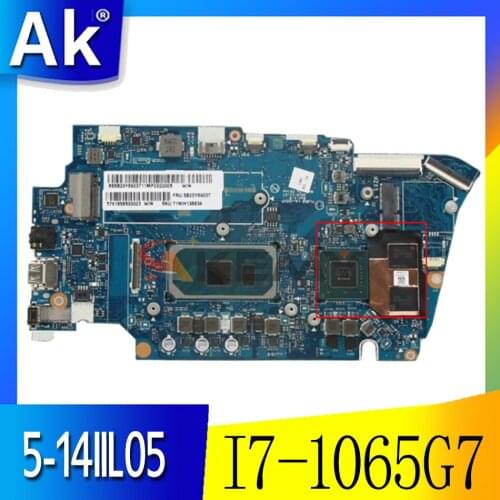 Mainboard For Lenovo ideapad 5-14IIL05 Laptop motherboard LA-J551P motherboard with CPU I7 1065G7_G5 RAM 16G 100% test