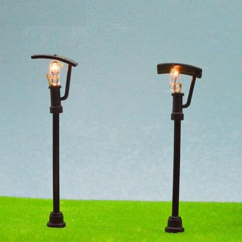 Architectural Model Railway Lighting Garden Scale 1/150 Landscape For Scenery Train Lamp Street Lights Layout Diorama Plastic