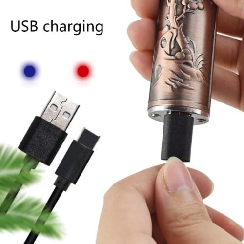 Retro USB Rechargeable Electric Hair Clippers Beard Trimmer Barber Grooming Kit Haircut Machine Cutting Shaver For Kid Adults