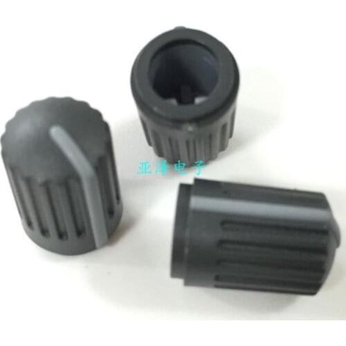 Plastic potentiometer matching knob 10*14MM tangent gray with indication 6MM half inner hole