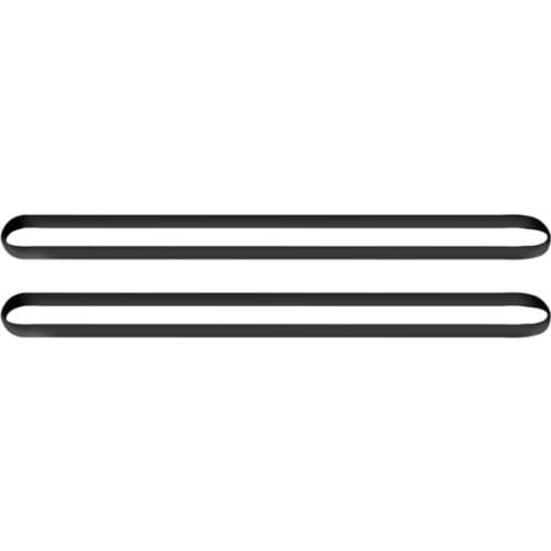 2Pcs Width 6-10mm Wide Turntable Rubber Belt Flat Drive Belt for Vinyl Record