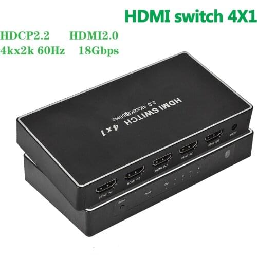 HDMI Splitter 1 in 4 Out 3D 4K 30HZ FHD 1080P 60Hz HDMI Converter for Xbox PS4 PS3 Fire Stick Roku Blu-Ray Player Apple TV HDTV