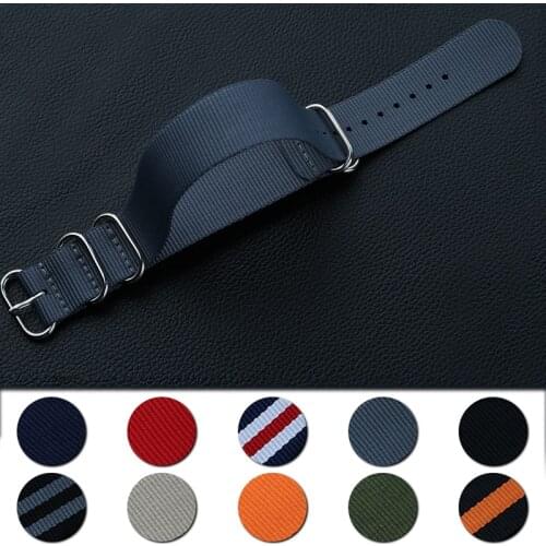 Nato Strap 18mm 20mm 22mm 24mm Nylon Watch Band Waterproof Watch Strap for Nato Army Sport Watch Dropshipping Belt