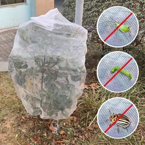 Plant Insect Net Cover Garden Orchard Vegetable Insect-proof Net With Drawstring Flower Care Protection Network Bird Insect Pest