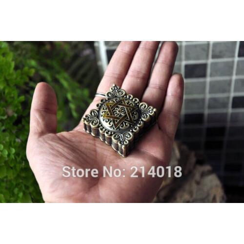 Silicone Mold Retro European Princess Jewelry Box Soap Molds Fondant Handmade Soap Making Aroma Stone 3D Star of David PRZY 001