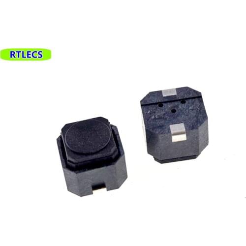 100 pcs Tact Switch 5.9x6.0 mm Height 5.0 mm Surface Mount PCB Long Travel 1.3 mm SPST-NO Soft Quiet Tactile Feel Cross T6L-2KQR