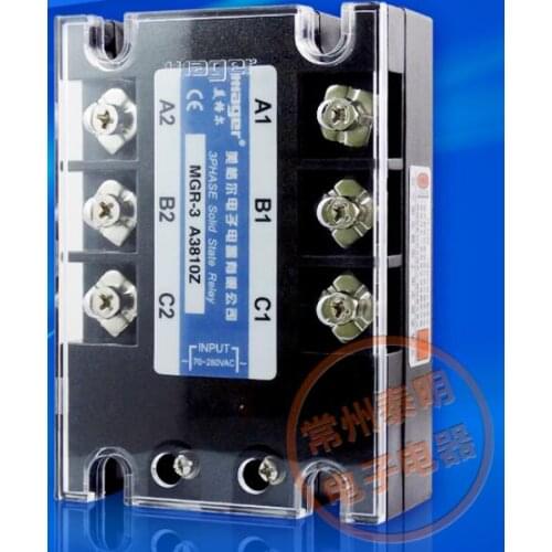 Three Phase Solid State Relay AC Controlled AC 380 ACC 10A MGSSR MGR-3 A3810Z mager