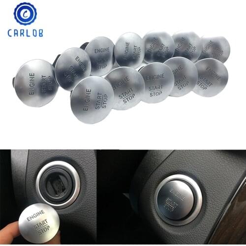 CARLOB Universal Keyless Go Start Stop Engine Button Ignition Switch Cover For Mercedes Benz C200 A45 G55 S63 ML350 GLK350 S350